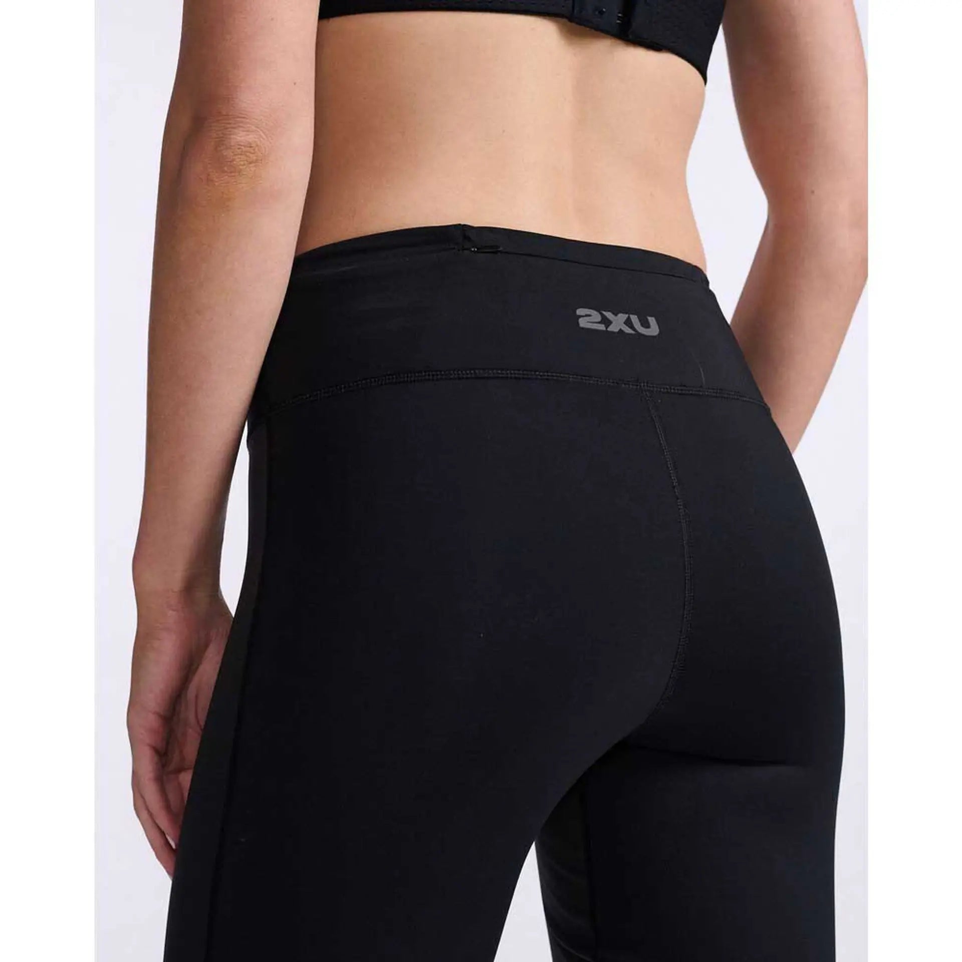 2XU Ignition Shield Mid-Rise Comp, Damen, Black/Silver Reflective