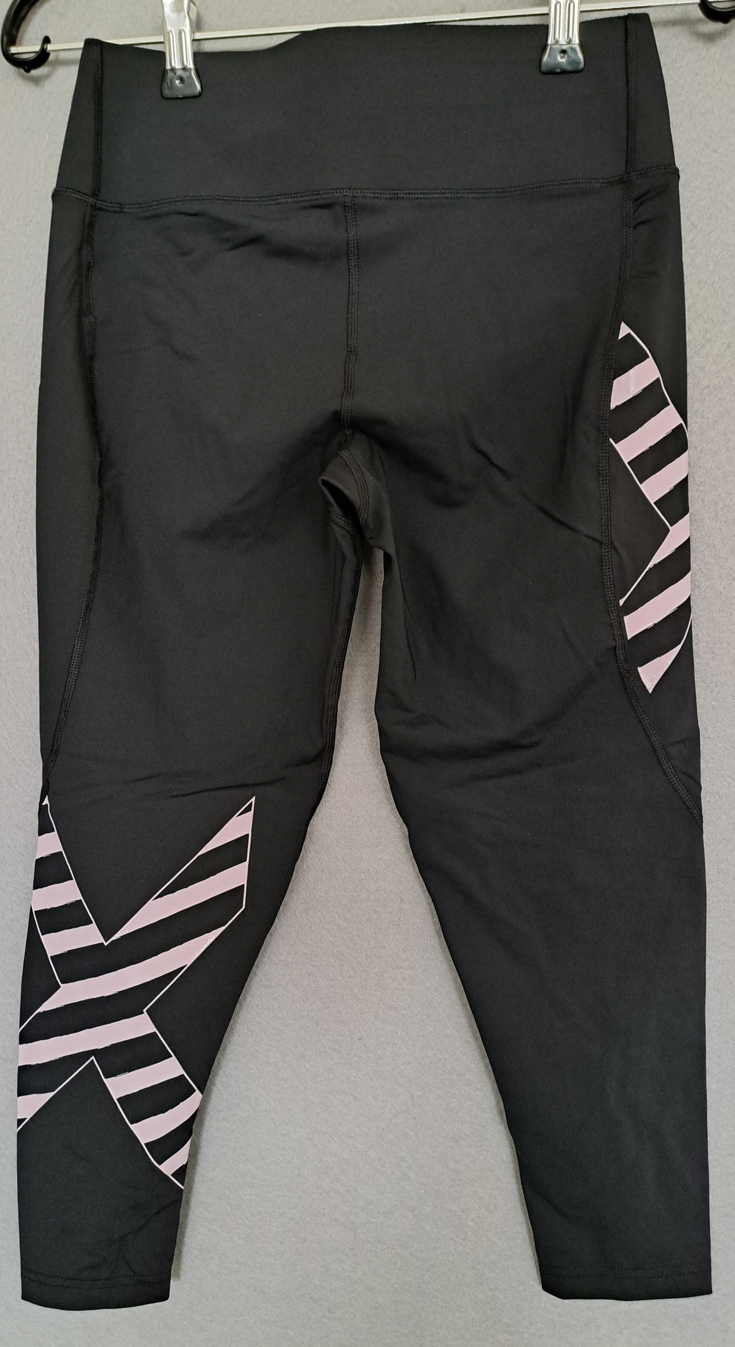 2XU Bonded Mid-Rise 7/8 Tights, Damen, Laufhose, Black/Pink