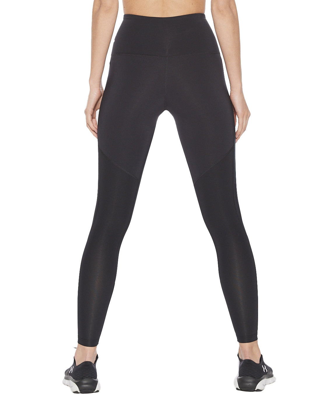 2XU Hi - Rise Compression Tights, Damen, Black/Teal Chrom Lines