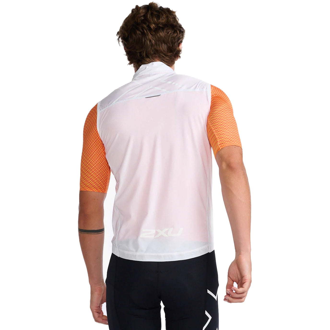 2XU Aero Gilet, Weste, Herren, White/White Reflective