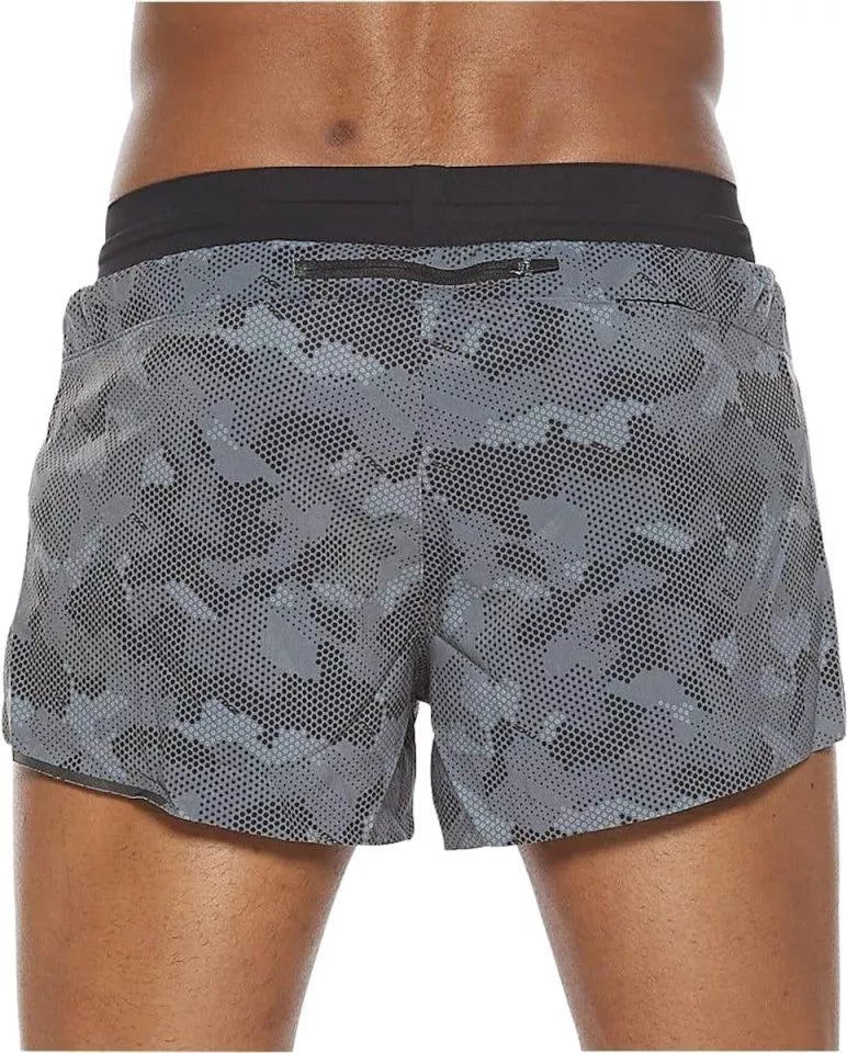 2XU Light Speed 3 Inch Short, Laufhose, Herren, Grey Camo/Black Reflective