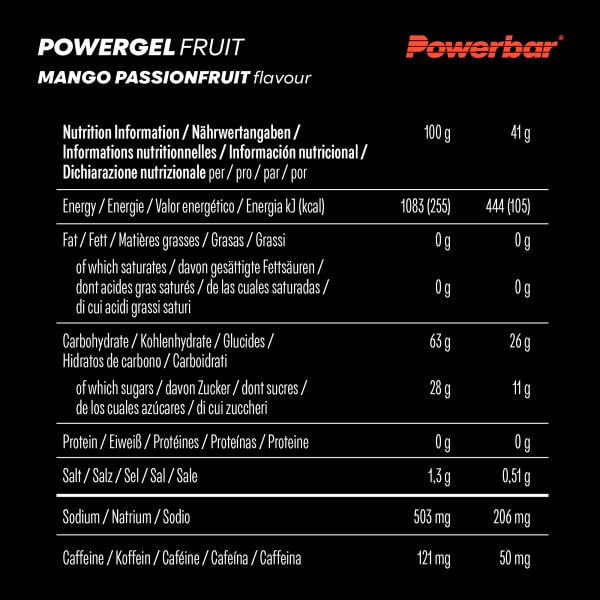 Powerbar Powergel Fruit, Mango Passionsfrucht, 41g