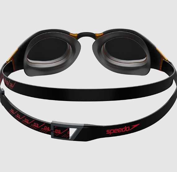 Speedo Fastskin Hyper Elite Mirror, Schwimmbrille, unisex, Black/Gold