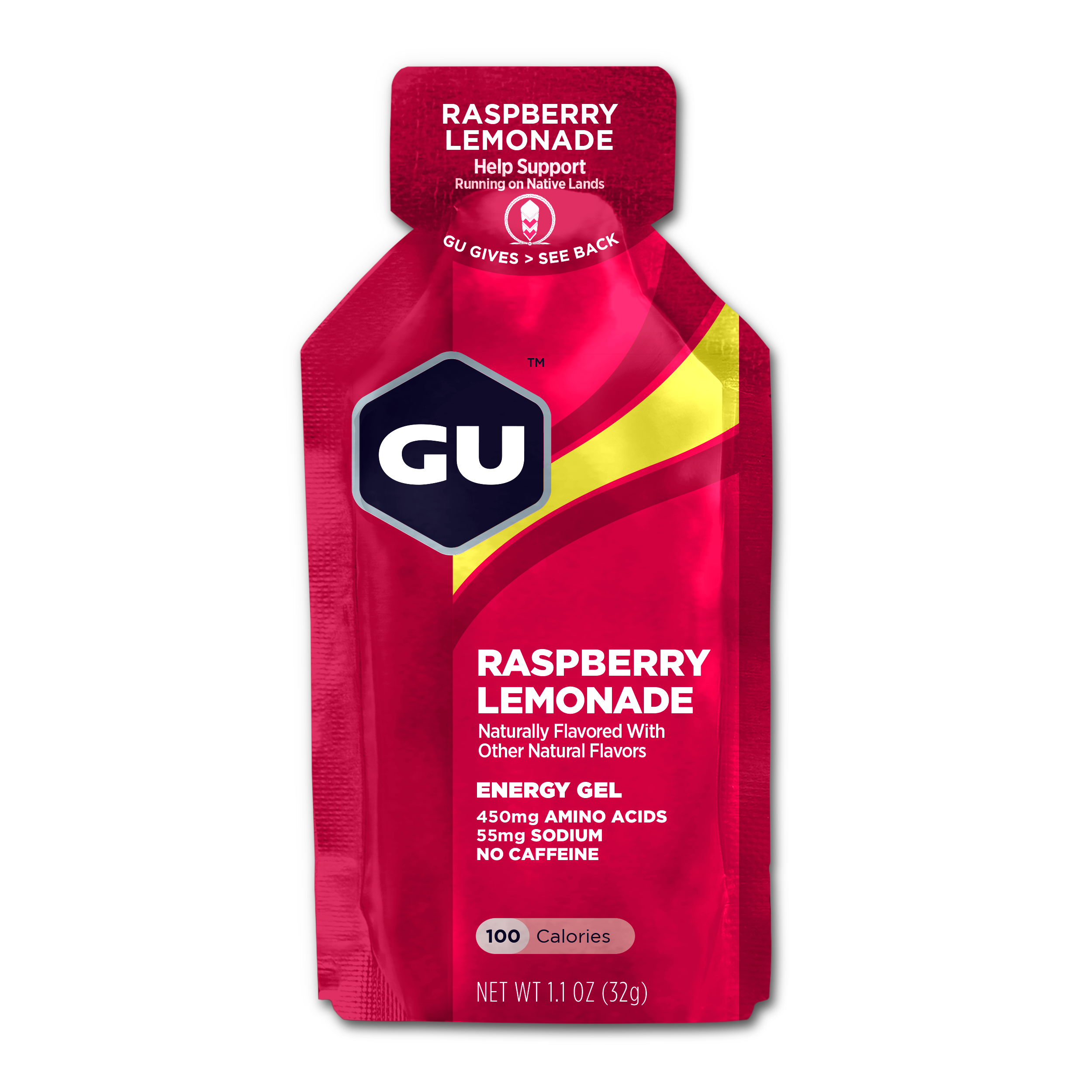GU Energy Gel 32g Raspberry Lemonade MHD 09/25