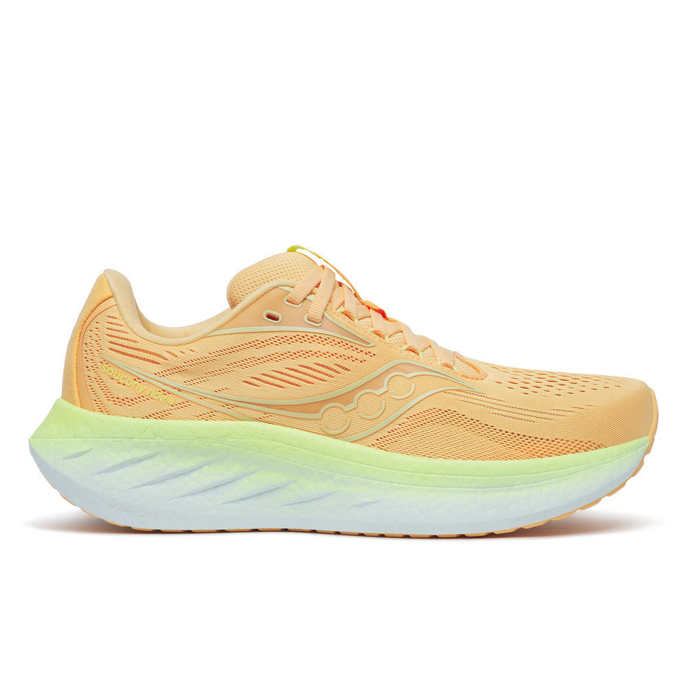 Saucony Ride 18, Laufschuh, Damen, PEACH/SUNNY