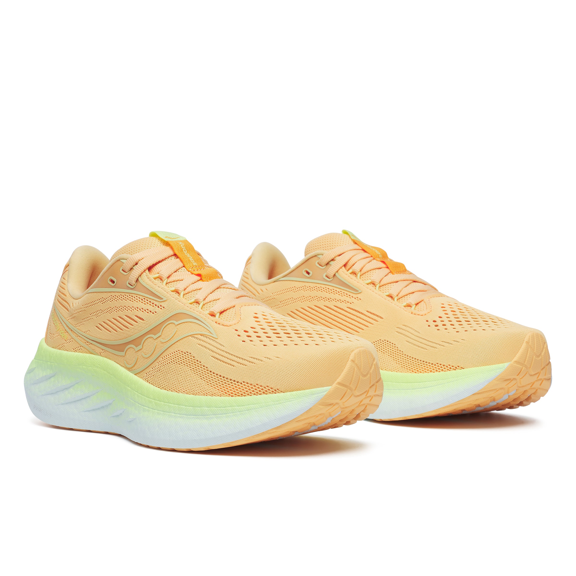 Saucony Ride 18, Laufschuh, Damen, PEACH/SUNNY