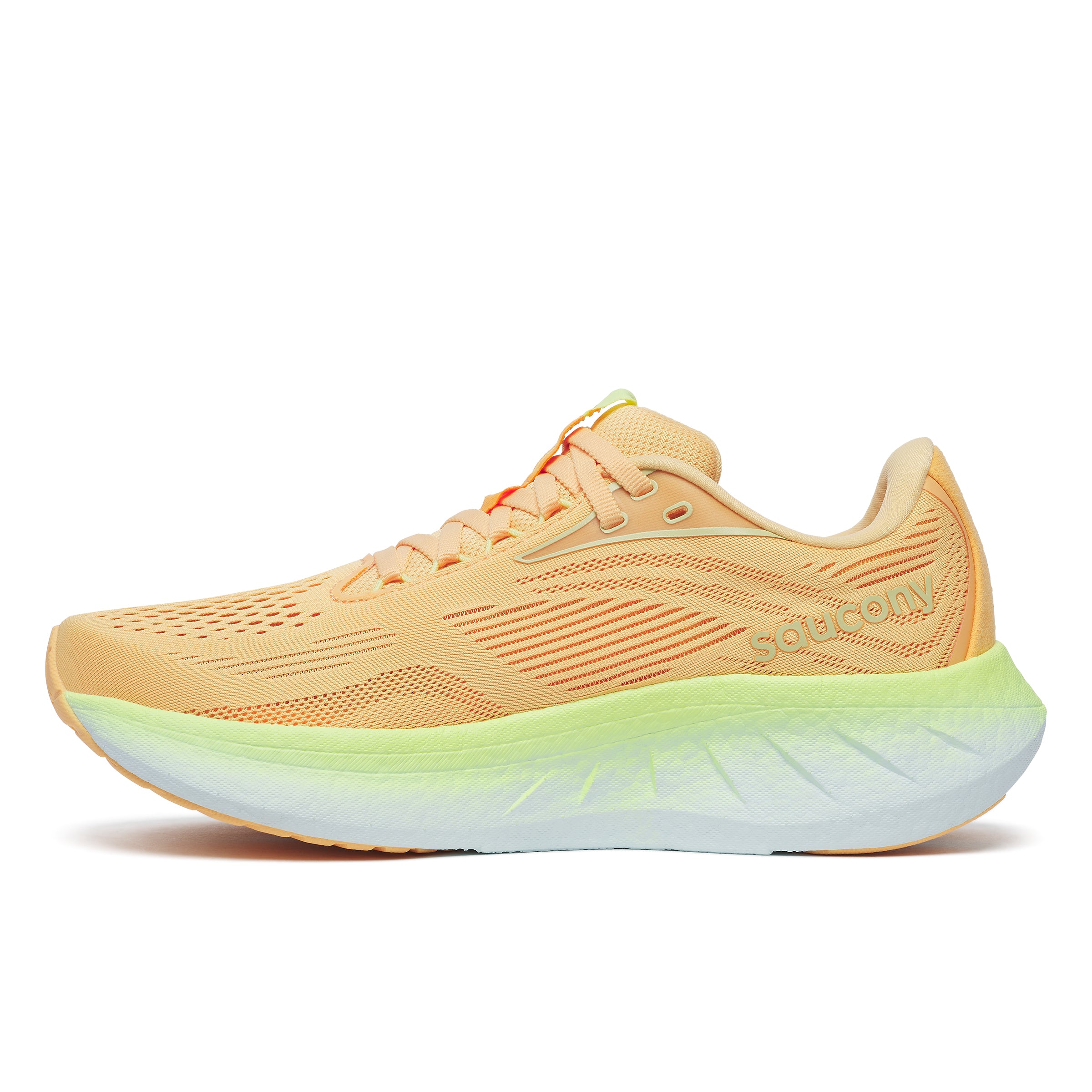 Saucony Ride 18, Laufschuh, Damen, PEACH/SUNNY
