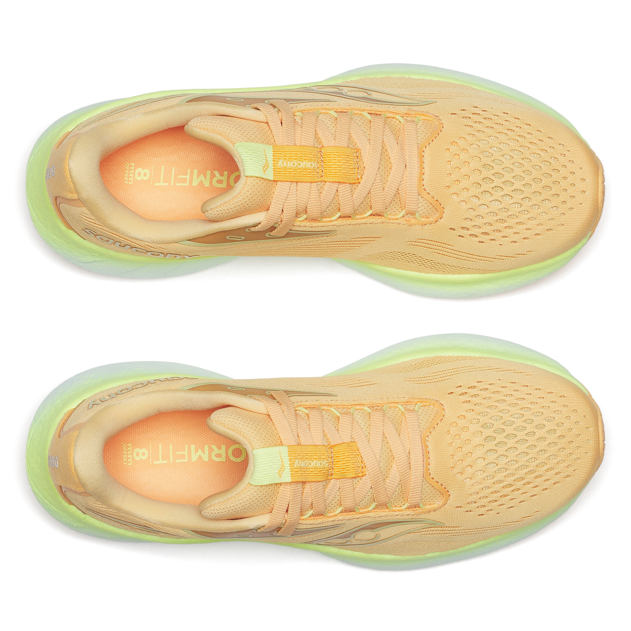 Saucony Ride 18, Laufschuh, Damen, PEACH/SUNNY