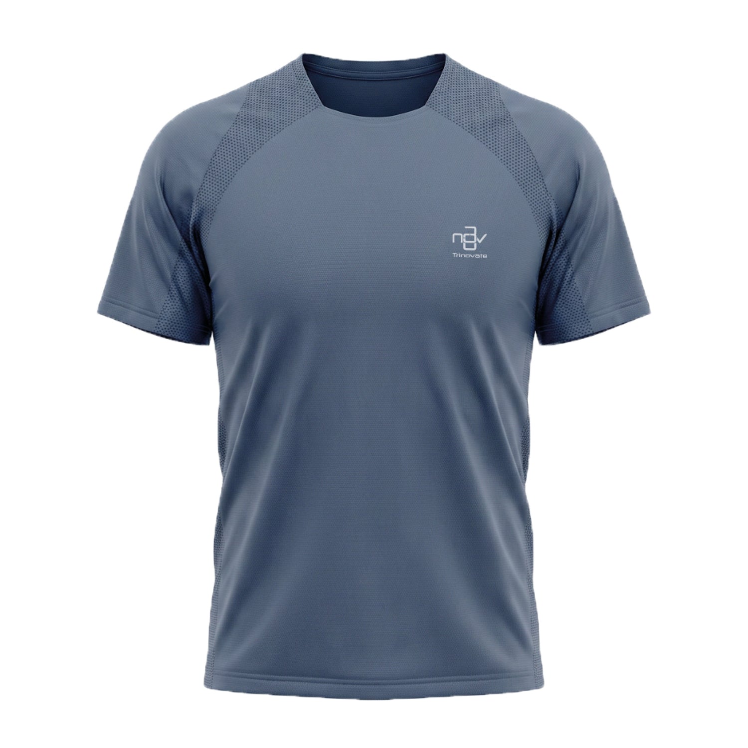 Trinovate Elite Kurzarm-Laufshirt, stone-grey, von vorn