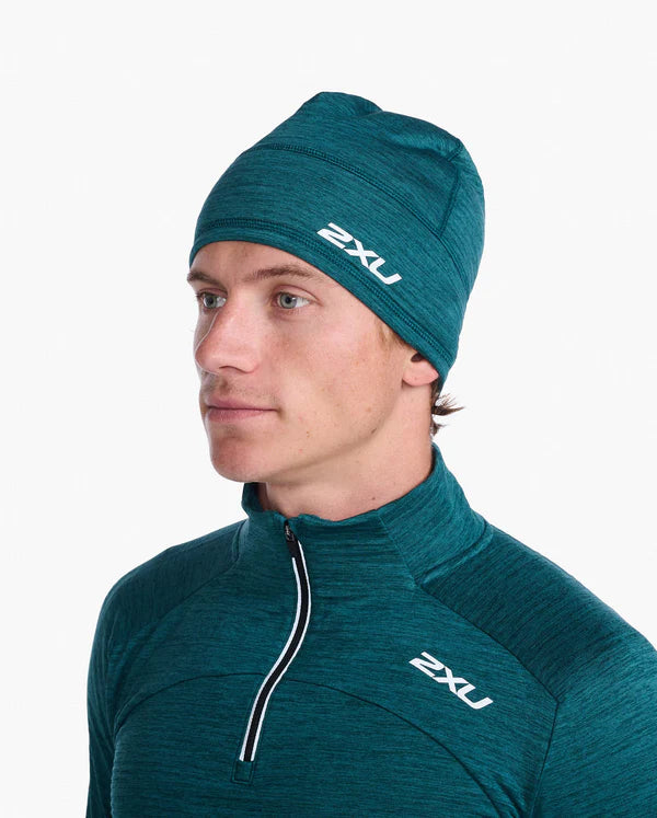 2XU Unisex Ignition Beanie, unisex, Deep Jade