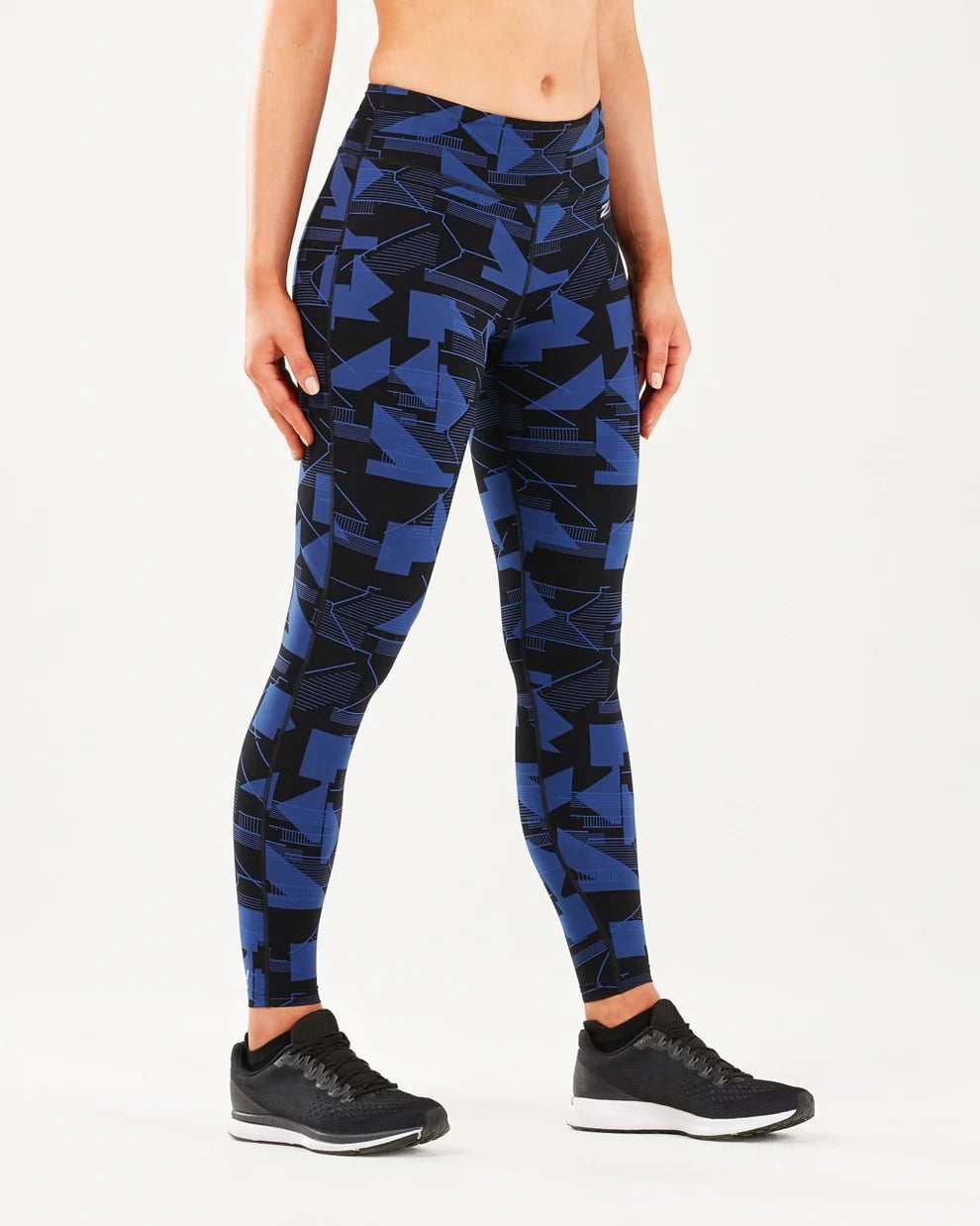 2XU Print Fitness Compression Tights, Damen, SDS/Silver