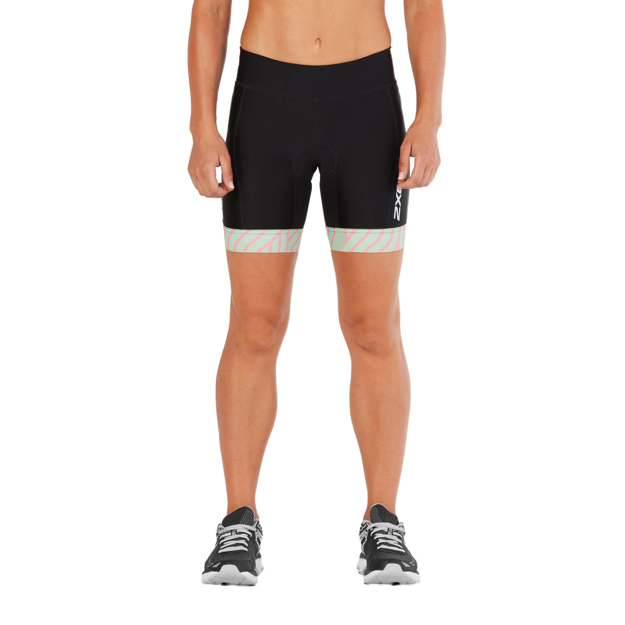 2XU Perform Tri Short 7 Inch, Damen, schwarz/mint