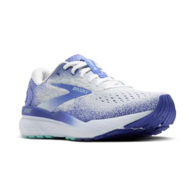 Brooks Ghost 16, Laufschuh, Damen, White/Amparo Blue/Limpet Shell