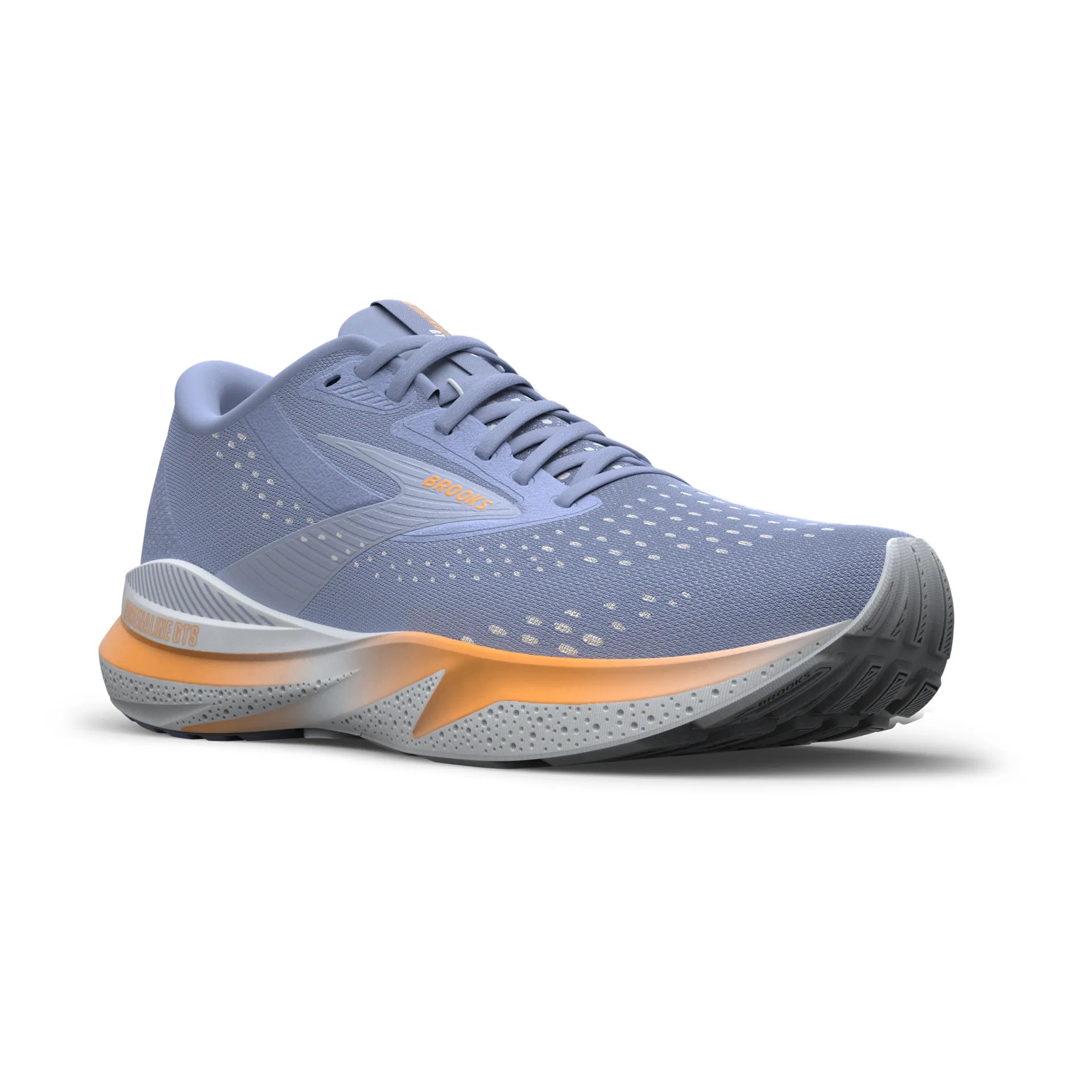 Brooks Adrenaline GTS 24, Laufschuhe, Damen, Blue Heron/White/Orange