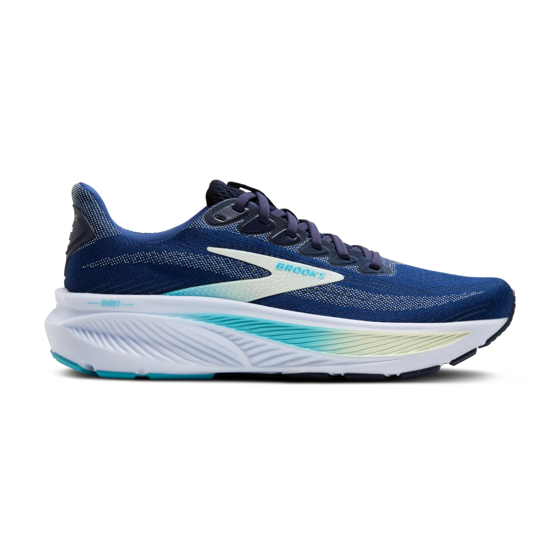 Brooks Ghost 17, Laufschuh, Damen, Navy/Green7Turquoise