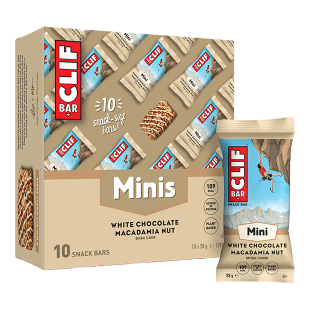 CLIF BAR Energie Riegel Mini, 28g, White Chocolate Macadamia Nut