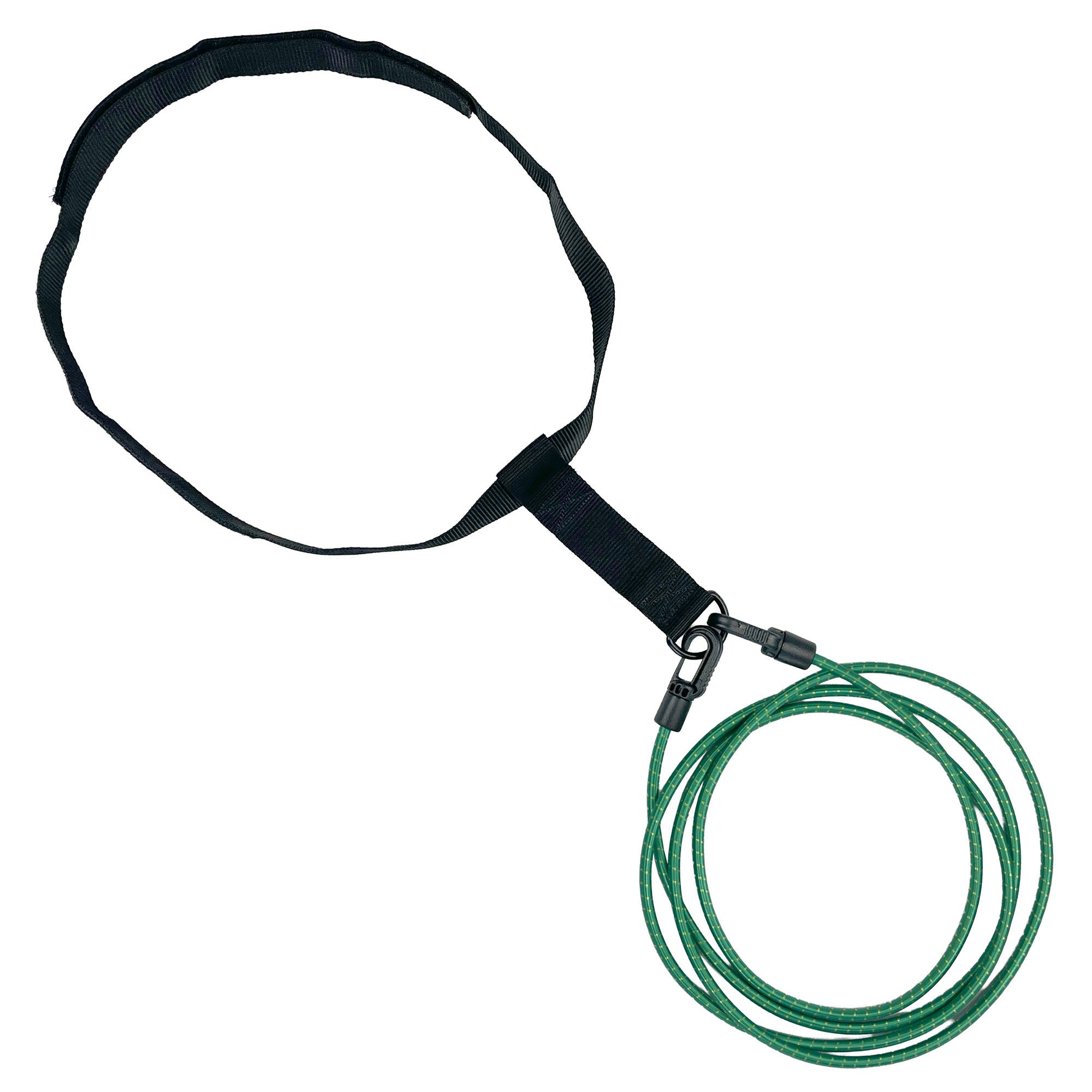 Ansicht Bauchgurt mit Zugseil in Anwendung