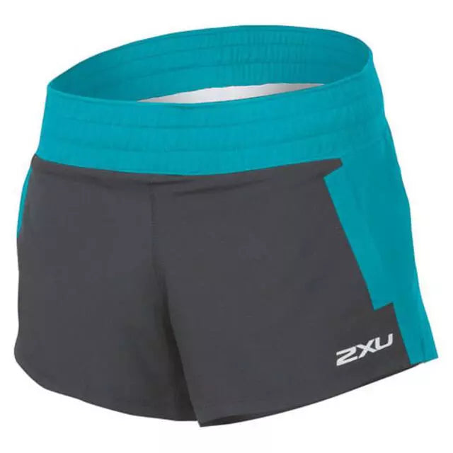 2XU Stride 4 Inch Short, Damen, Ink/Capri Blue