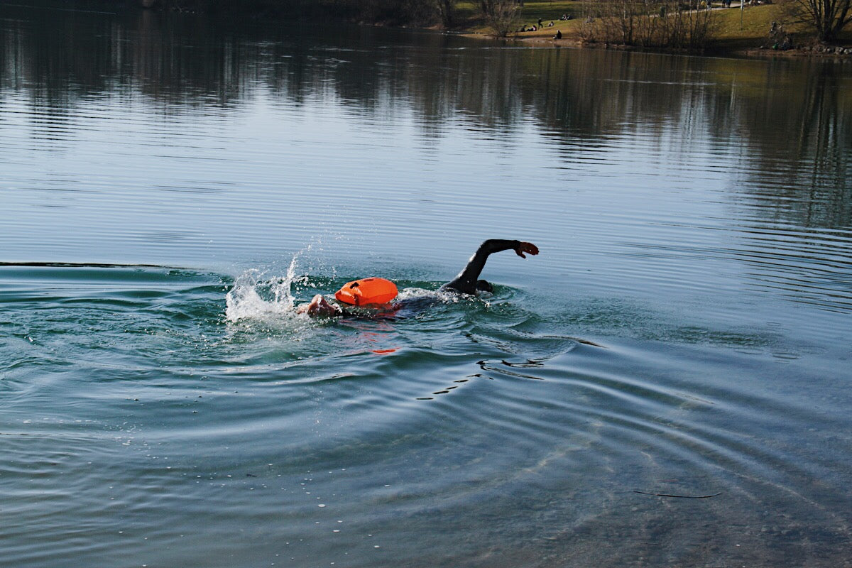 schwimm-sicher.de Swim Buoy, medium, gelb, B - Ware, kein Umtausch