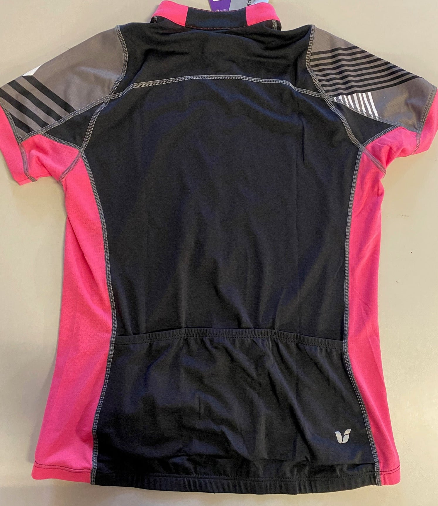 Liv Aqua SS Jersey black/Hot Pink Größe L