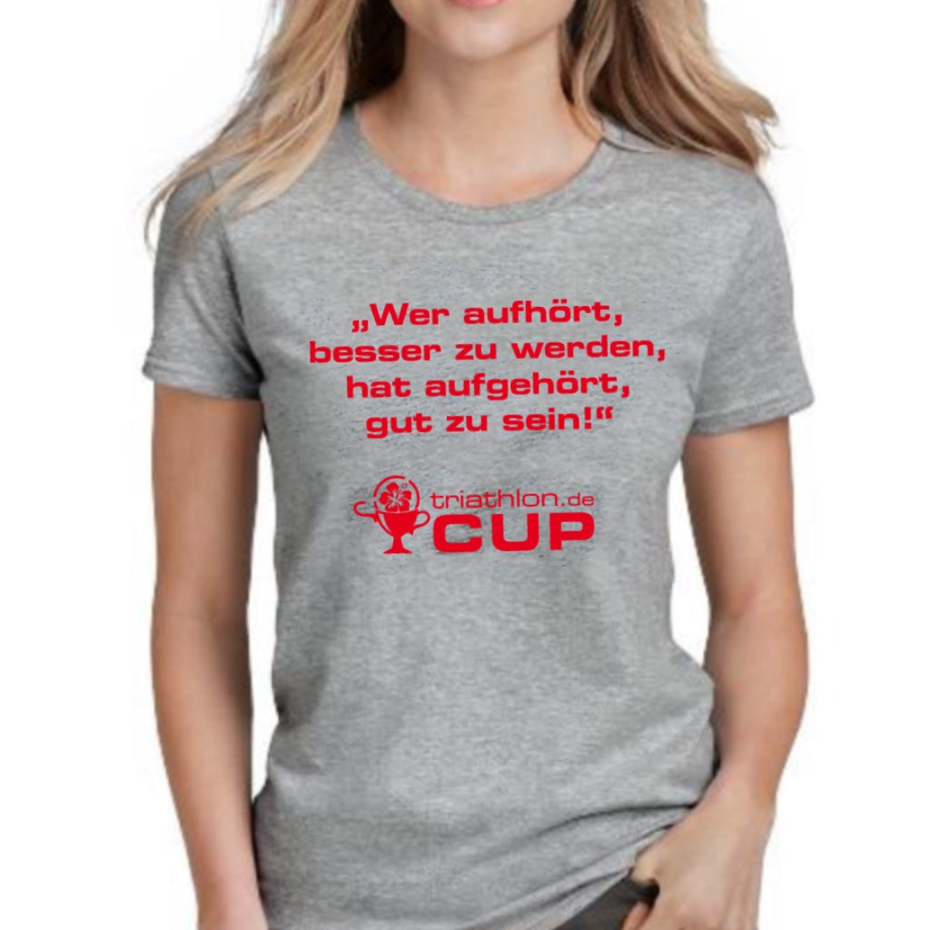 triathlon.de T-Shirt, Damen, grau