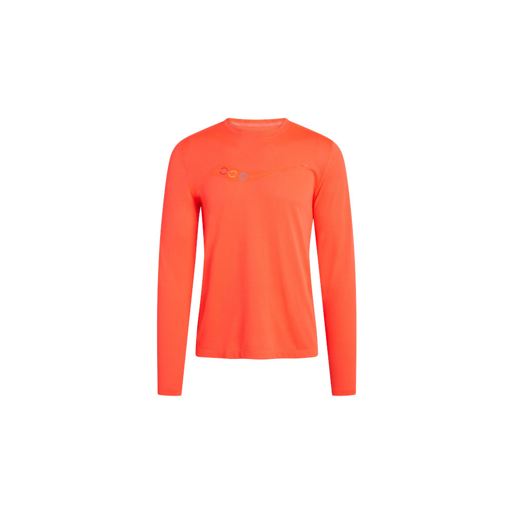 Saucony Stopwatch Graphic Long Sleeve, Langarm-Shirt, Herren, vizi red graphic