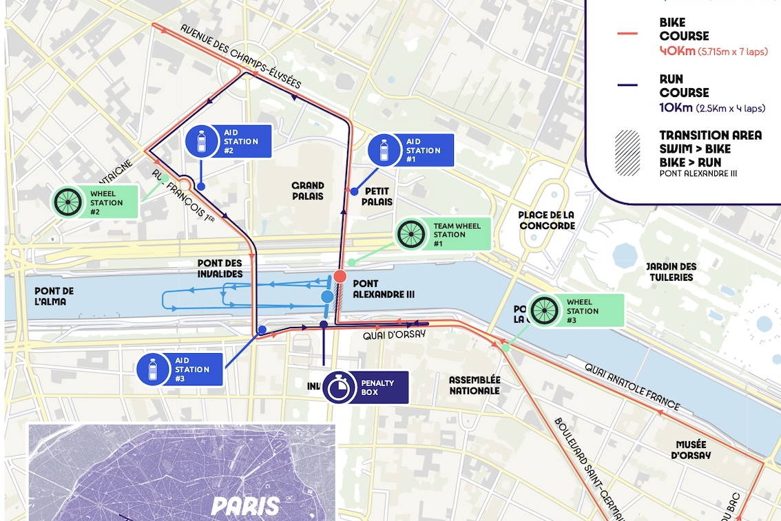 OLYMPIA TRIATHLON 2024: der Streckencheck