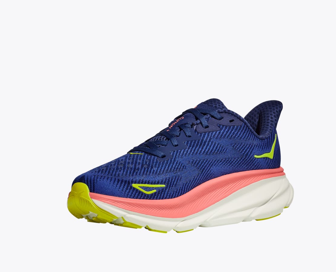 Hoka Clifton 9, Damen, evening sky / coral