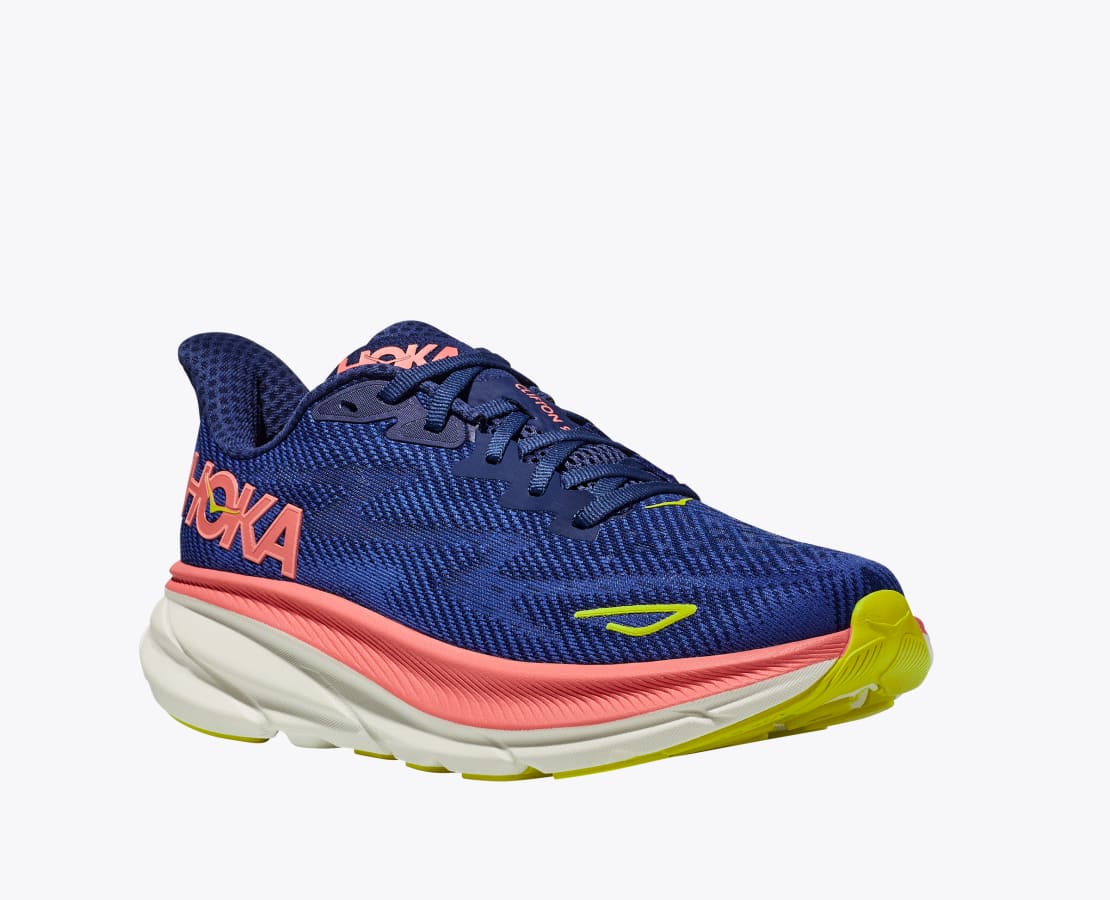 Hoka Clifton 9, Damen, evening sky / coral