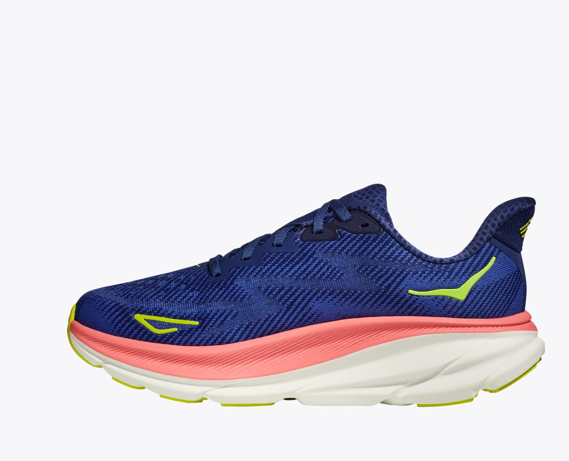 Hoka Clifton 9, Damen, evening sky / coral