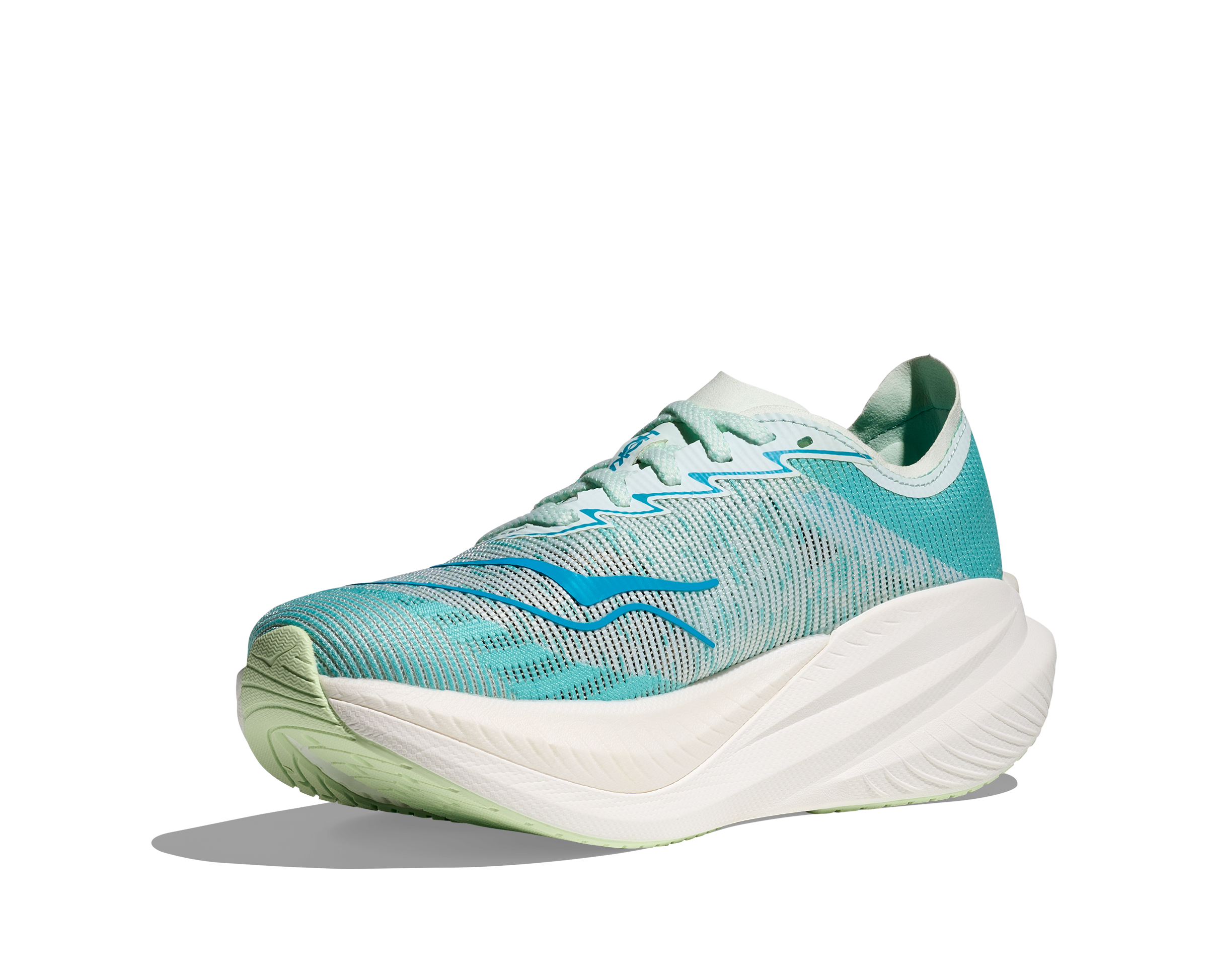 Hoka Mach X 2, Laufschuhe, Damen, Snow Melt/Blue Spark