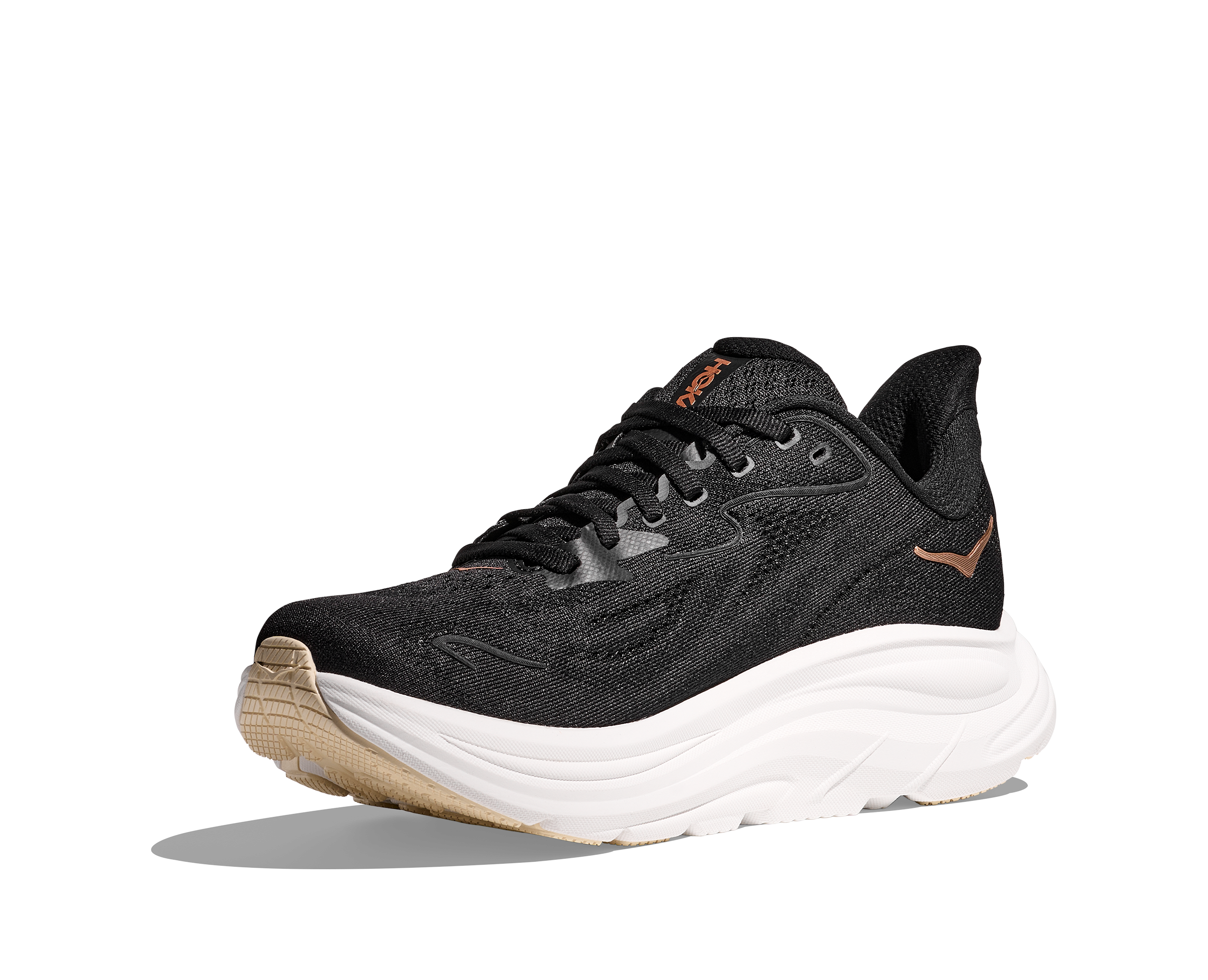 Hoka Clifton 10, Laufschuh, Damen, Black/Rose Gold
