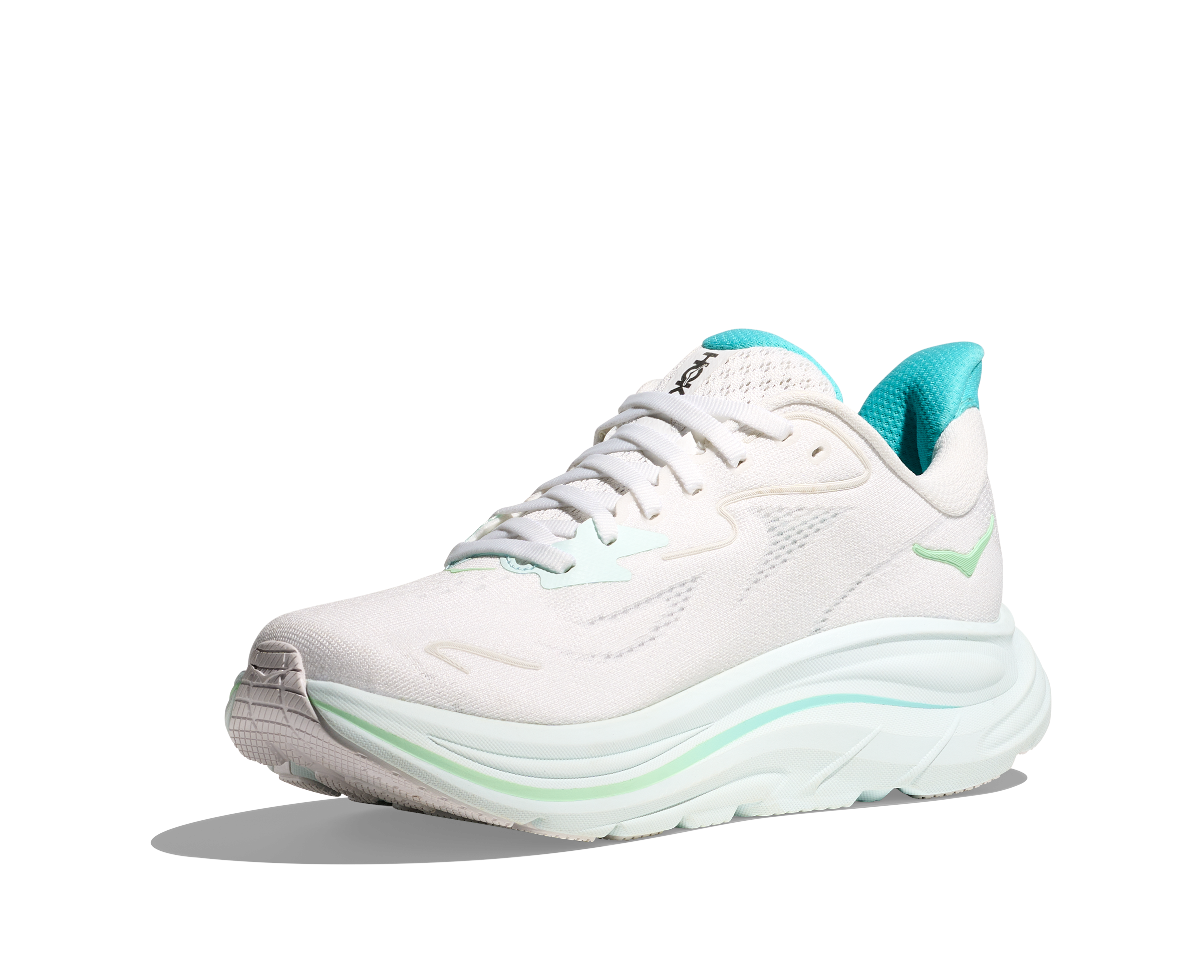 Hoka Clifton 10, Laufschuh, Damen, White/Cielo Blue