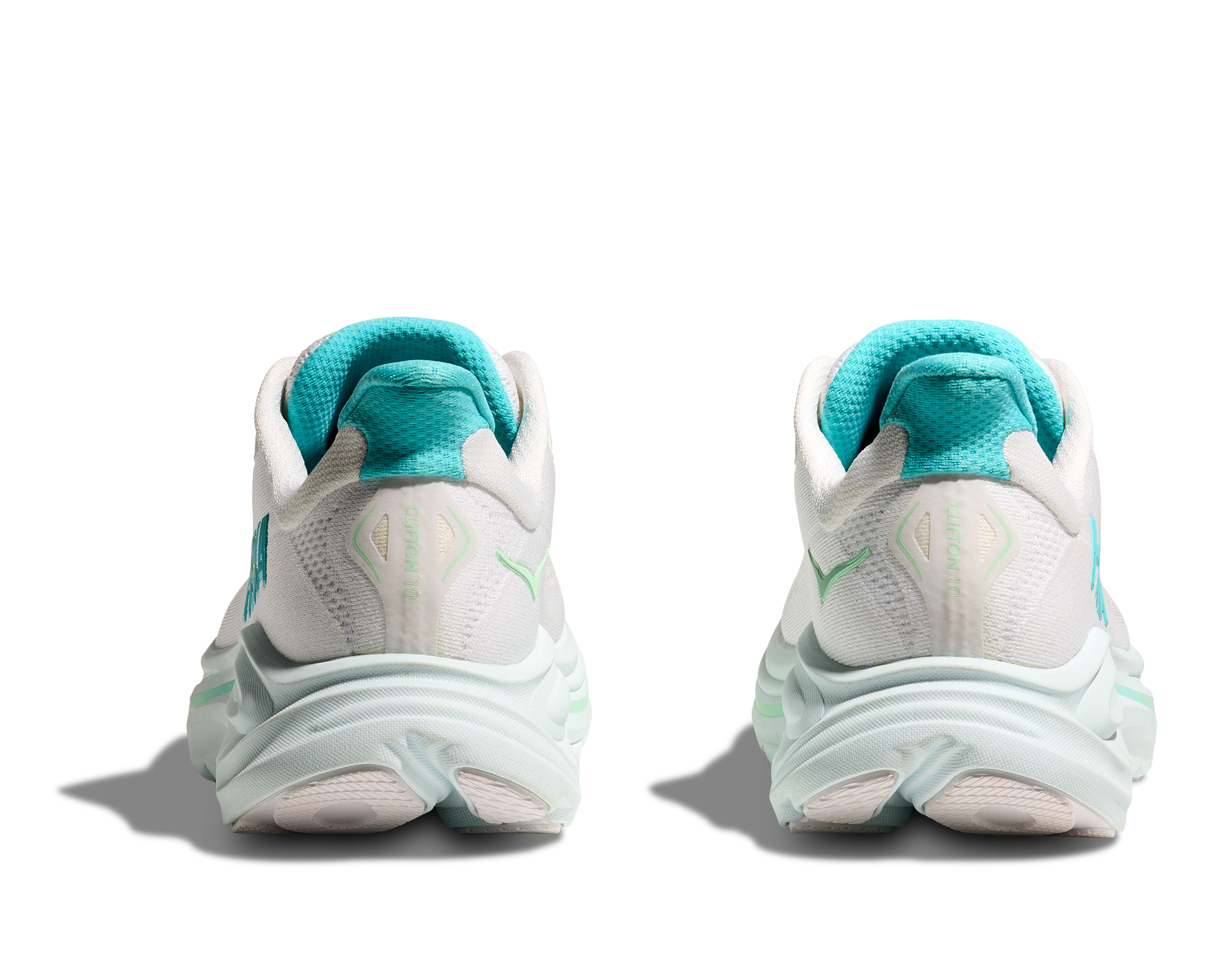Hoka Clifton 10, Laufschuh, Damen, White/Cielo Blue