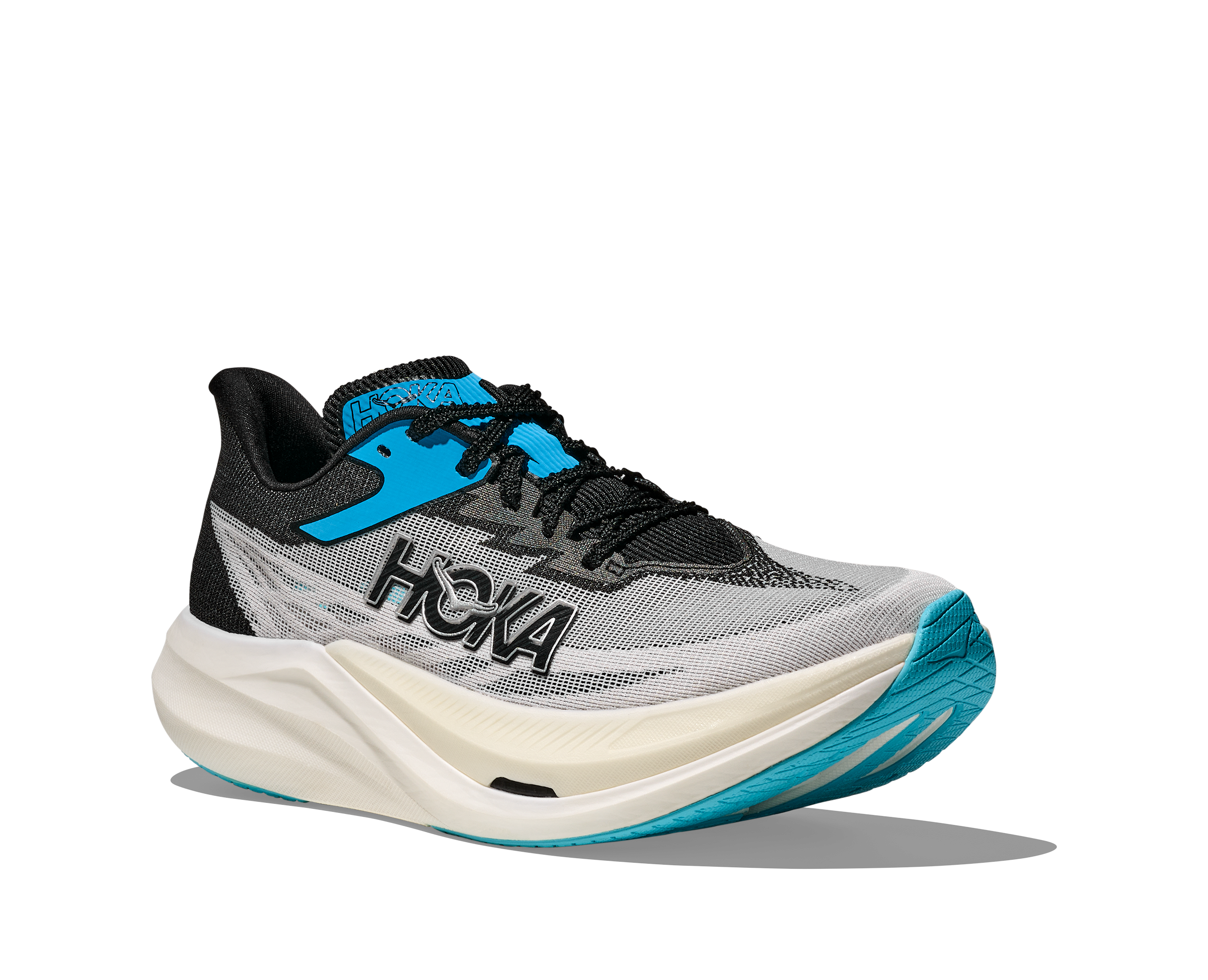 Hoka Rocket X 3, Laufschuh, unisex, White/Black
