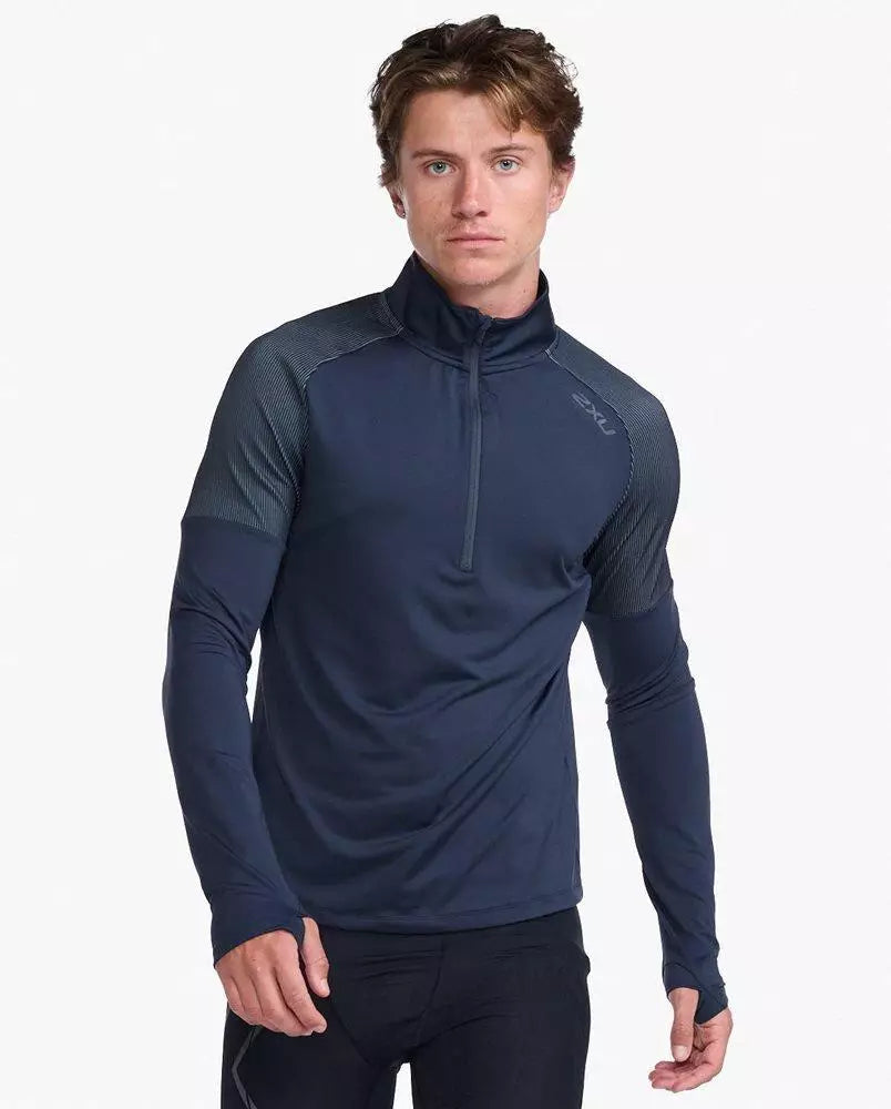 2XU Light Speed 1/2 Zip, Longsleeve, Herren, India Ink/Black Reflective