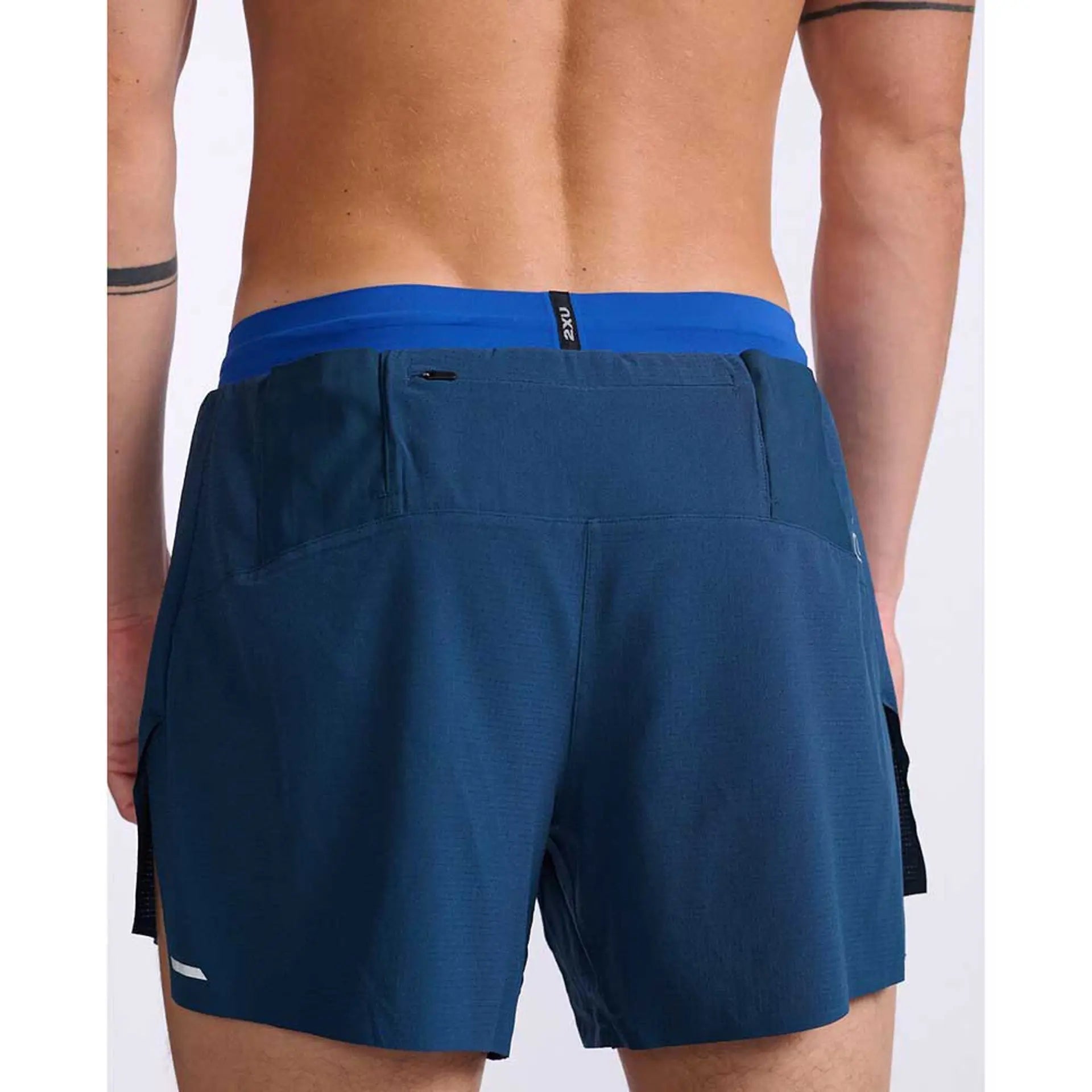 2XU Light Speed Stash 5 Inch Short, Herren,petrol