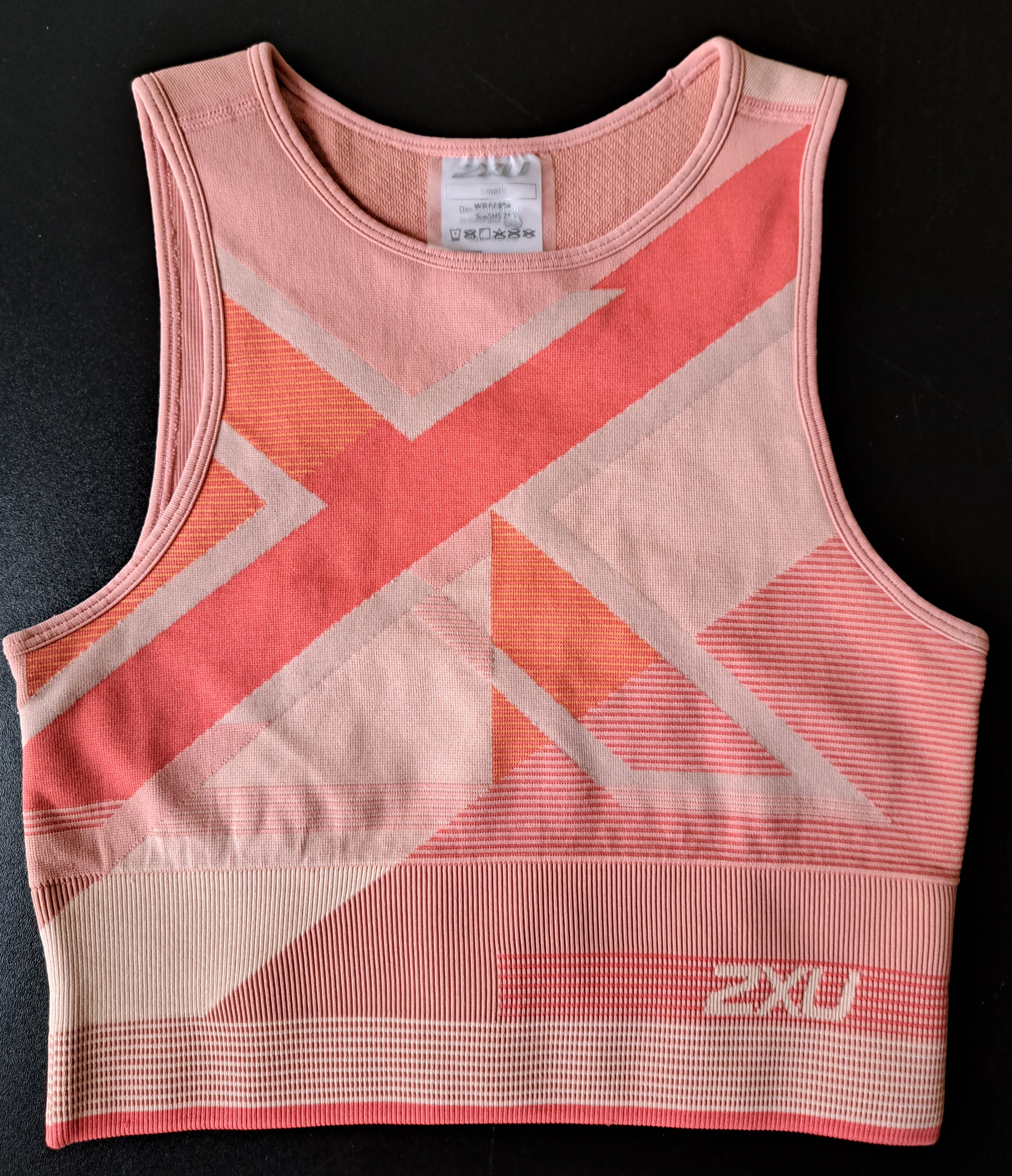 2XU Motion Tech Longline Crop, Damen, rosé