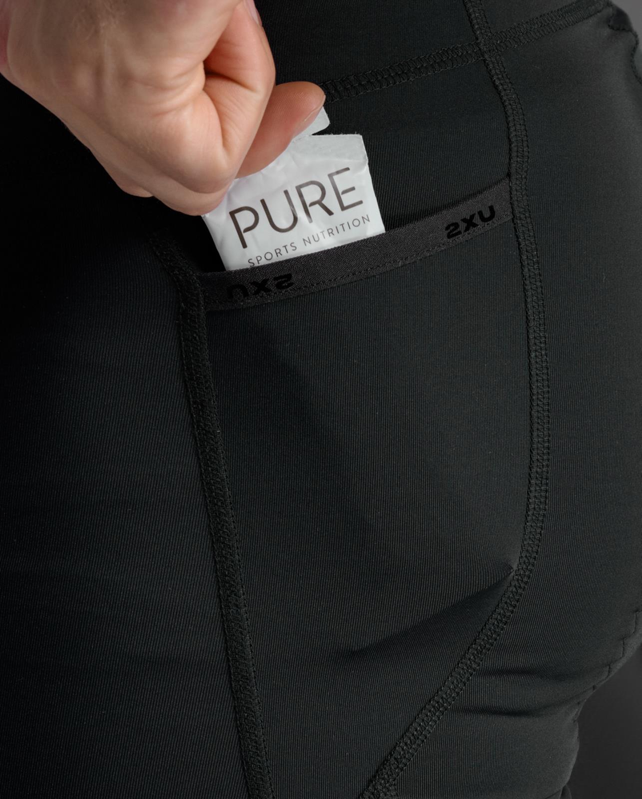 2XU Core Tri 8 inch Short, Herren, Black/White