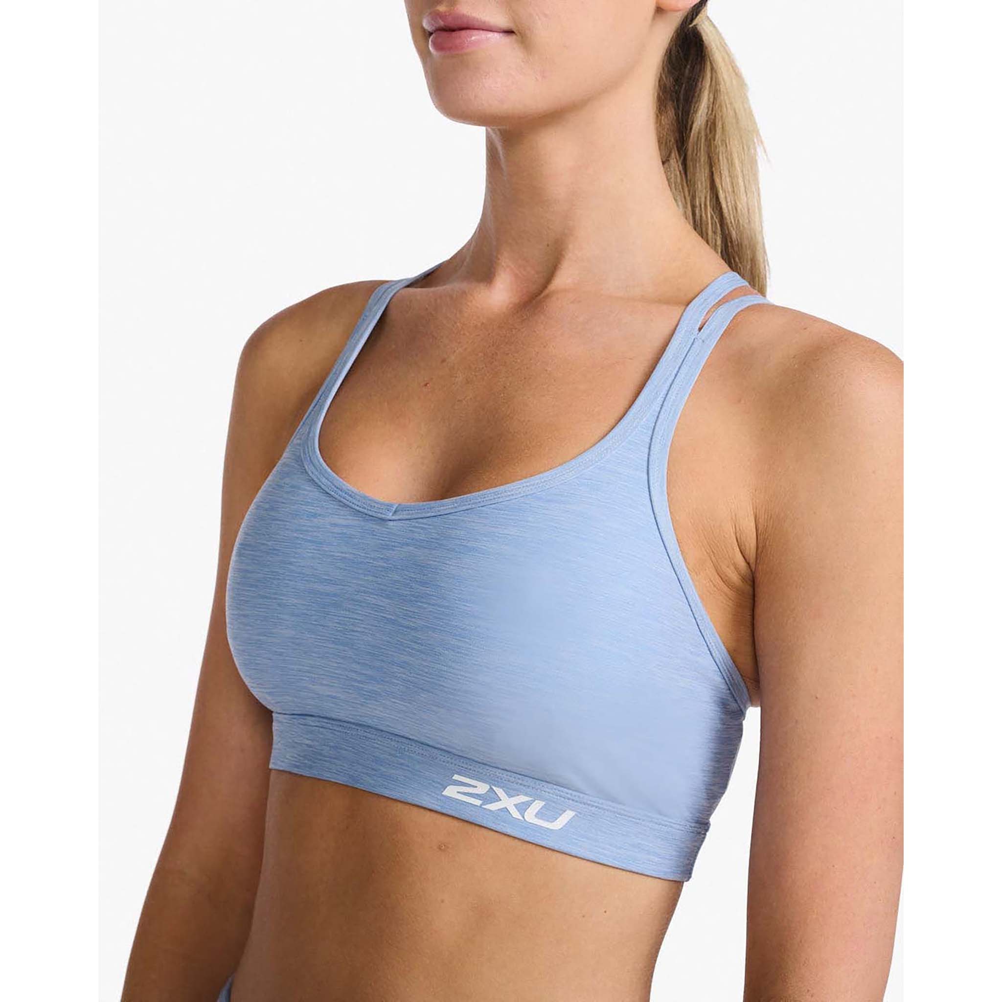 2XU Form Strappy Crop, Damen, Forever Spacedye/White