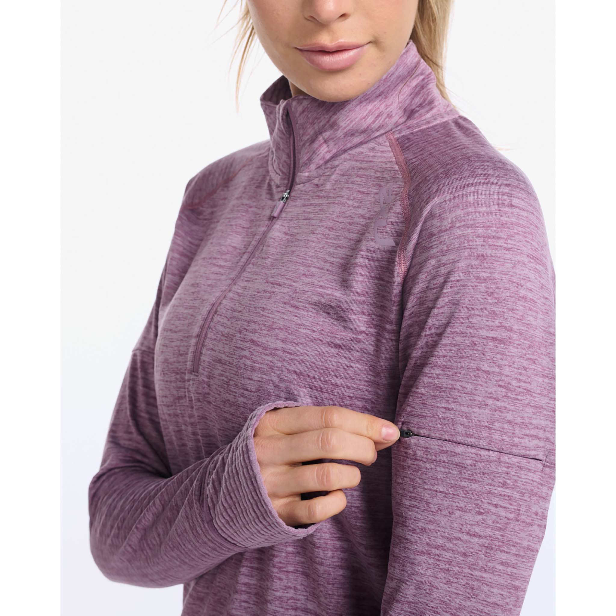 2XU Ignition 1/4 Zip, Damen, flieder/orchidee