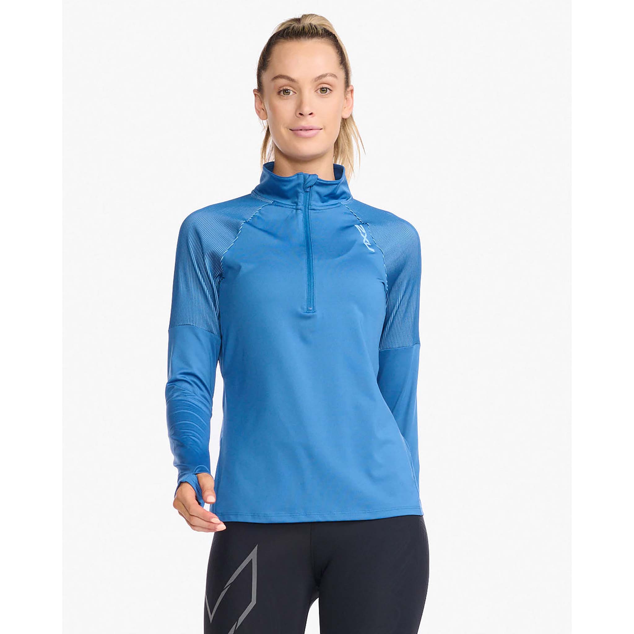 2XU Light Speed 1/2 Zip, Longsleeve, Damen, Starlingblau/reflektierend