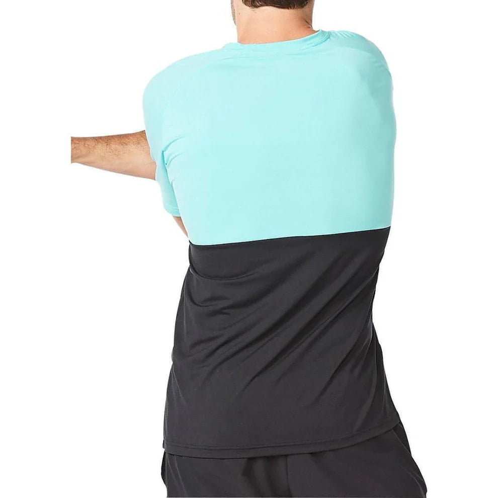 2XU Motion Colour Block Tee, Herren, Arctic/Black