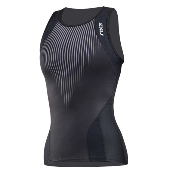 2XU Perform Tri Singlet, Damen, schwarz/schatten