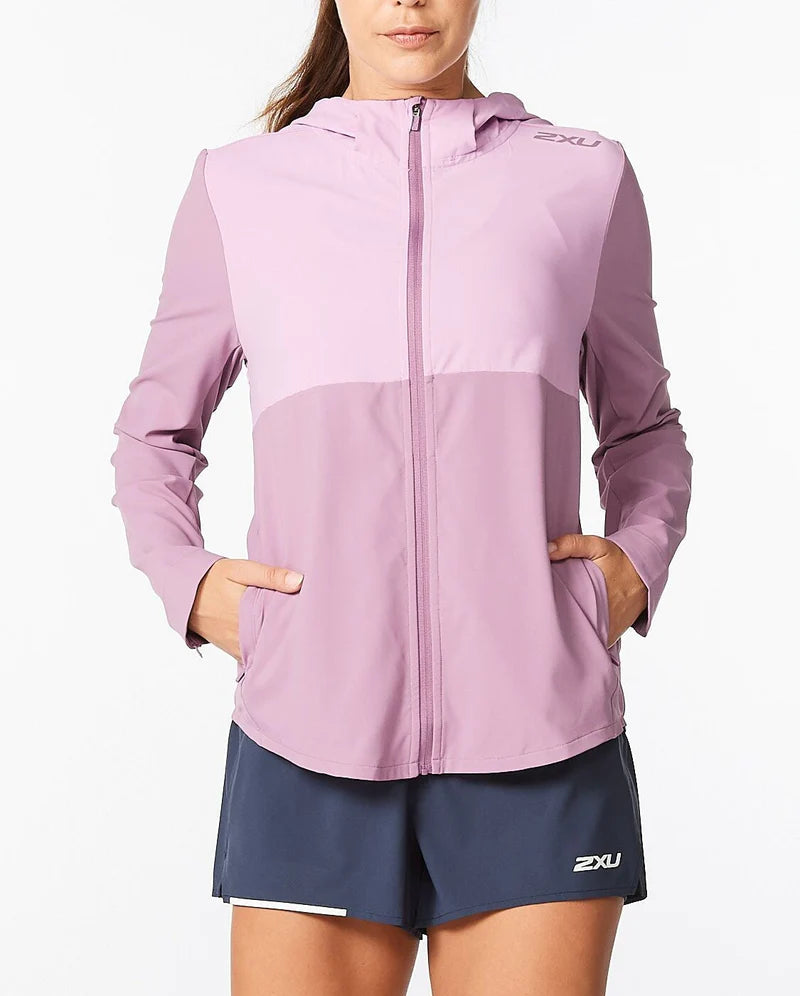 2XU Aero Jacket, Damen, Orchid Mist/Orchid Reflective