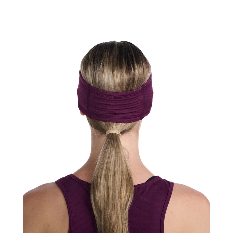 2XU Unisex Ignition Headband, unisex, Beet/Silver Reflective