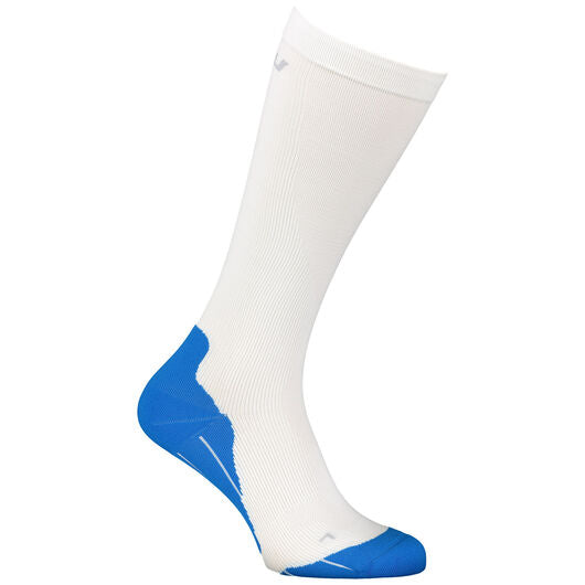 2XU Womens Compression Performance Sock, Damen, weiß/blau