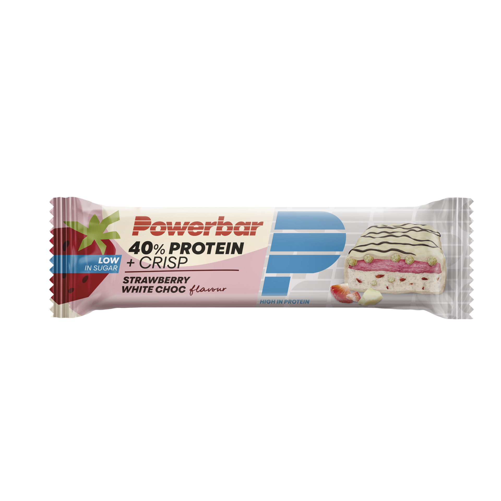 Powerbar 40 % Protein Crisp Riegel, Strawberry White Choclate, 40 g MHD 12/24