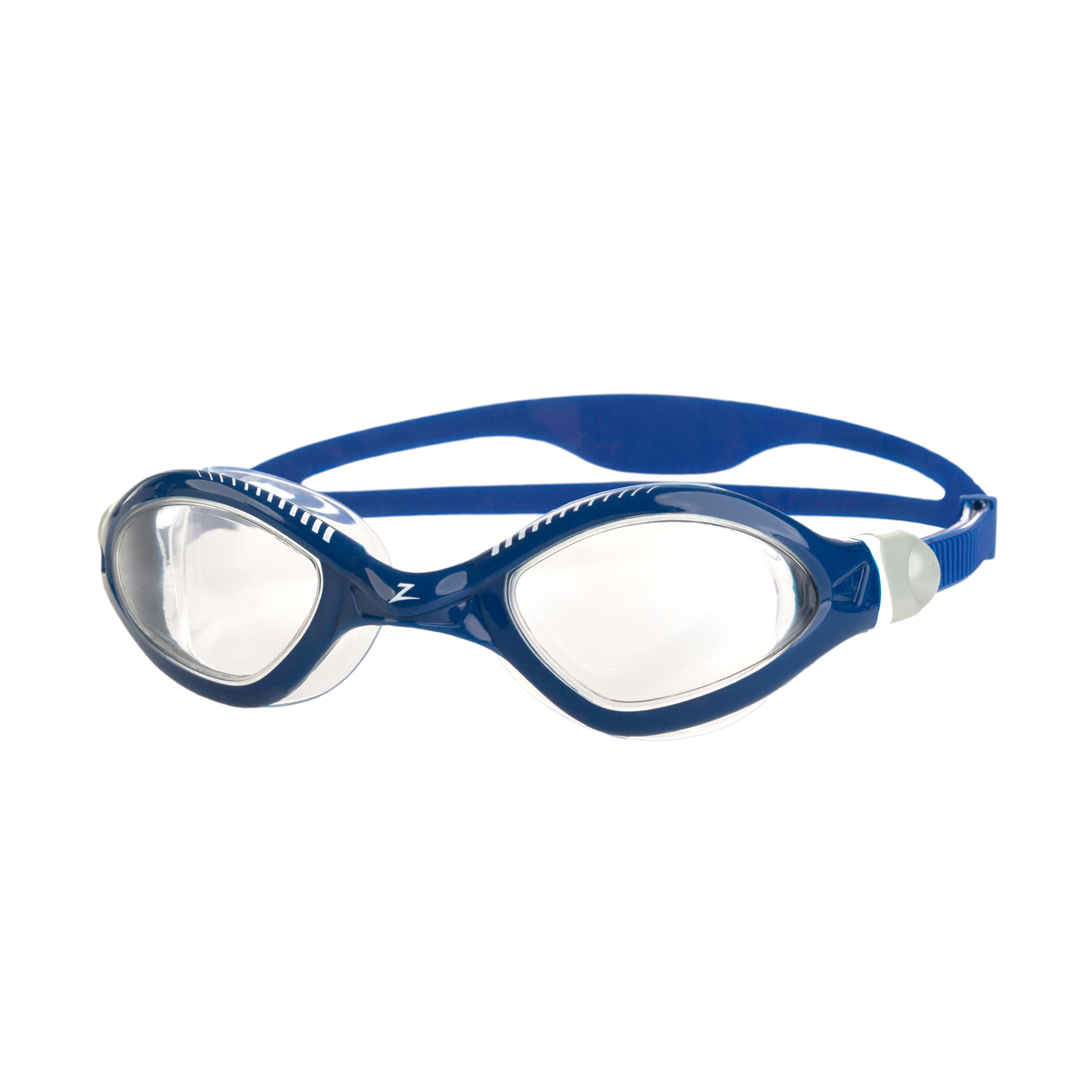 Zoggs Tiger LSR+, blue/white/clear