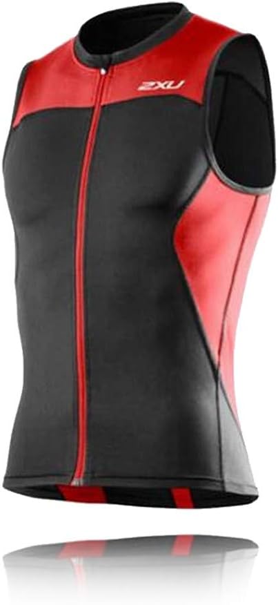 2XU G:2 Multi Sport Singlet, Herren, schwarz/rot